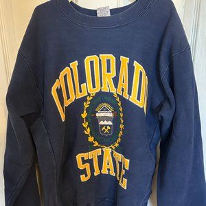 Colorado State University Navy Vintage Crewneck